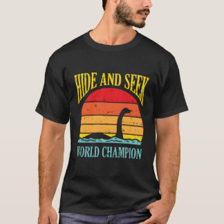Hide and Seek World Champion Loch Ness Retro Nessi T-Shirt