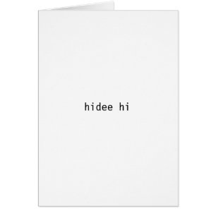 Hidee hallo