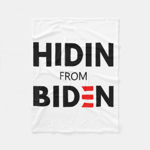 HIDEN VON BIDEN lustige Meme politische Joe Campai Fleecedecke