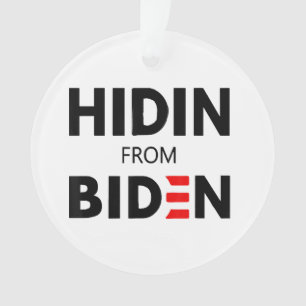 HIDEN VON BIDEN lustige Meme politische Joe Campai Ornament