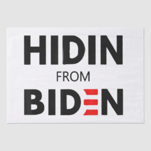 HIDEN VON BIDEN lustige Meme politische Joe Campai Seidenpapier