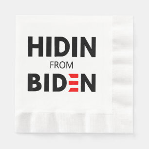HIDEN VON BIDEN lustige Meme politische Joe Campai Serviette