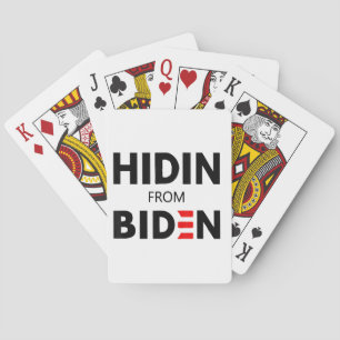 HIDEN VON BIDEN lustige Meme politische Joe Campai Spielkarten
