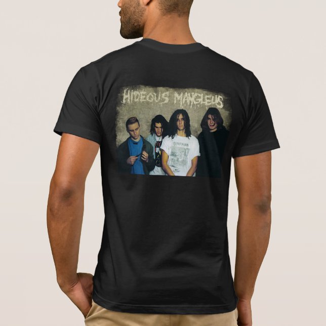 Hideous Mangleus Vampire Design (verwittert) T-Shirt (Rückseite)