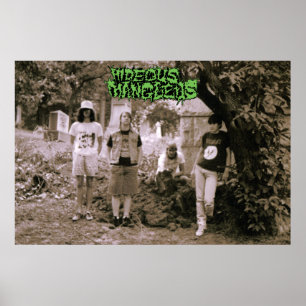Hideous Mangleus Vintage Foto '89 Poster