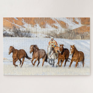 Hideout Horse Ranch, Pferdehüter und Pferde Puzzle