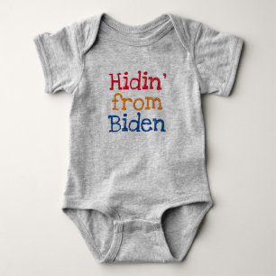 Hidin' von Biden Funny Baby Strampler