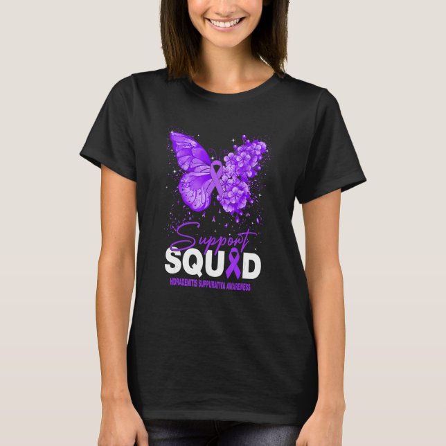 Hidradenitis Suppurativa Awareness Support Squad B T-Shirt (Vorderseite)