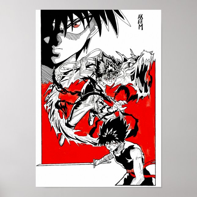 Hiei fanart @Akeemakart Poster (Vorne)