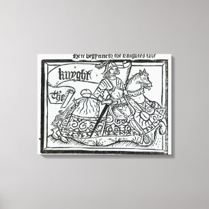 "Hier Begynneth das Knightes Tale Leinwanddruck