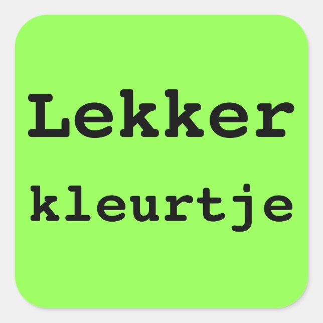 HIER BEN IK koffer sticker (Vorderseite)