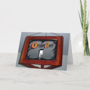 "Hier bestellen" Get Well Card Karte