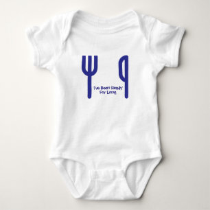 Hier bin ich baby strampler