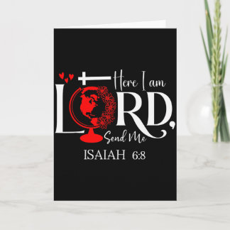 Hier bin ich, Herr, sende mich Jesaja 6,8 Bibelver Karte