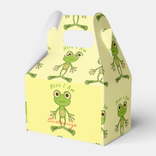 Hier bin ich niedlich Frosch Thunder_Cove Geschenkschachtel