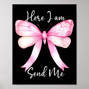 Hier bin ich, sende mich Frauen Herr sende mich ch Poster