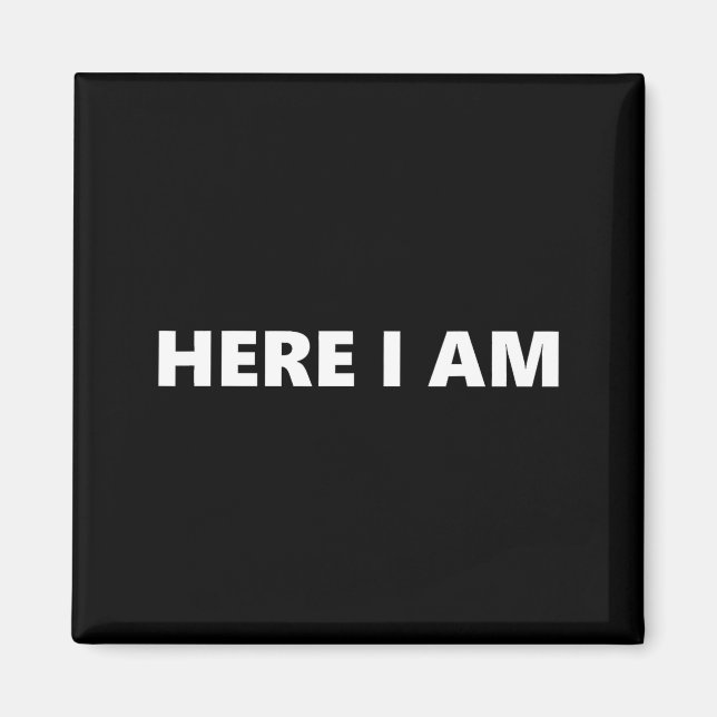 Hier bin ich, sende mich Jesaja 6:8 Christlicher G Magnet (Vorne)