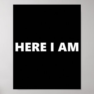 Hier bin ich, sende mich Jesaja 6_8 Christlicher G Poster