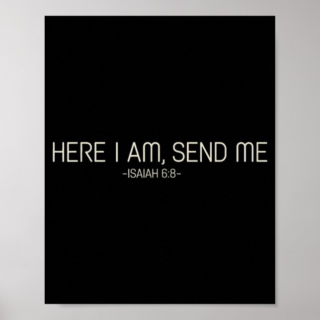 Hier Bin Ich Sende Mich  Poster (Vorne)