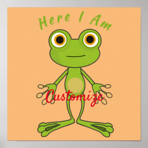 Hier bin ich süßer Frosch Thunder_Cove Poster