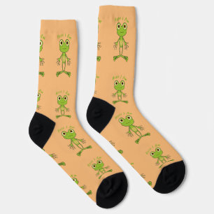 Hier bin ich süsser Frosch Thunder_Cove Socken