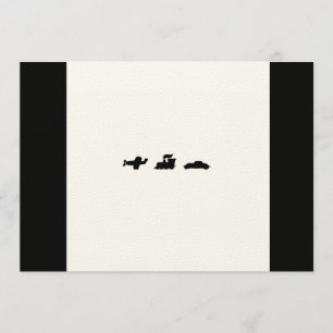 Hier, dort und überall Brautparty Einladung