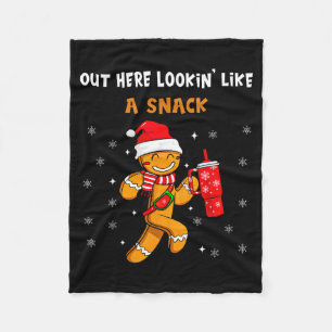 Hier draußen sehe ich wie ein Snack aus Lustiges I Fleecedecke