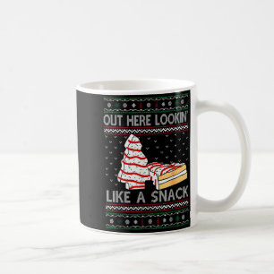 Hier draußen sehe ich wie ein Snack Debbie Kuchen Kaffeetasse