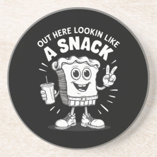 Hier draußen sieht man wie ein Snack Weihnachtsbau Getränkeuntersetzer