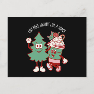 Hier draußen sieht man wie ein Snack Weihnachtsbau Postkarte