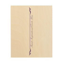 Hier ein inspirierendes Zitat einfügen - Lila Holzdruck