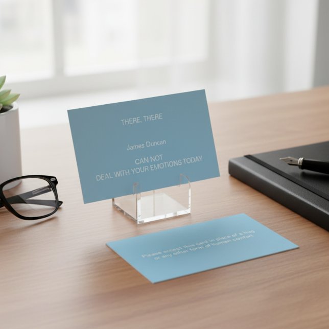 HIER EINE HUG-Calling Card Telefonnummerkarte (The "Personal Space Invader Repellent" Calling Card)