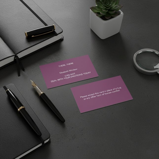 HIER EINE HUG-Calling Card Telefonnummerkarte (HERES A HUG Calling Card)