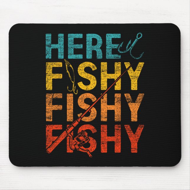 Hier Fischig Fischig Fischig  Mousepad (Vorne)