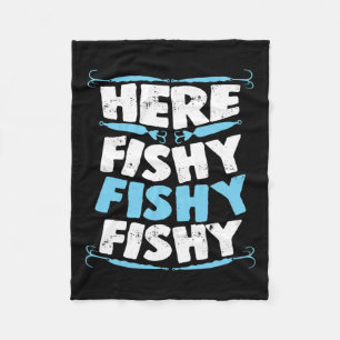 Hier Fischig Fischig Fischig T-Shirt Männer Frauen Fleecedecke