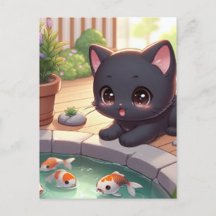 Hier Fishy Fishy! Postkarte