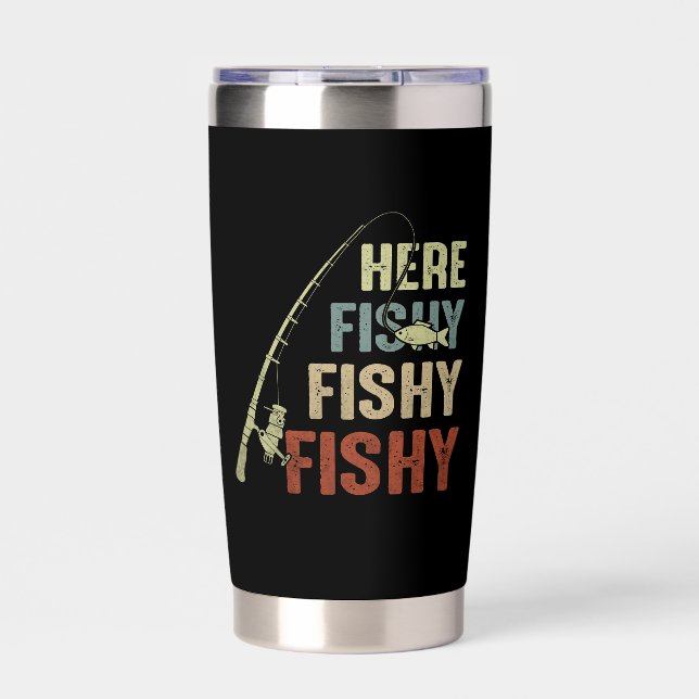 Hier Fishy insulated Tumbler Thermobecher (Vorderseite)