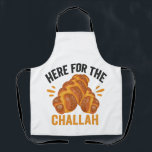 Hier für Challah Funny Jewish Hanukkah Brot Schürze<br><div class="desc">chanukah, menorah, hanukkah, dreidel, jüdisch, Chrismukkah, Ferien, Horah, Weihnachten, Herausforderung</div>