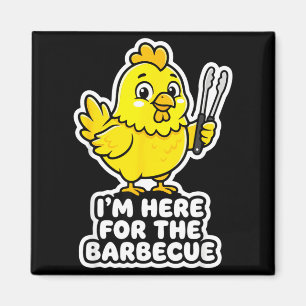 Hier für das Barbecue-Hühnchen lustiger Lebensmitt Magnet