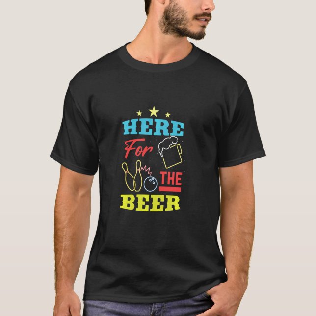 Hier für das Bier Bowling Team T-Shirt (Vorderseite)