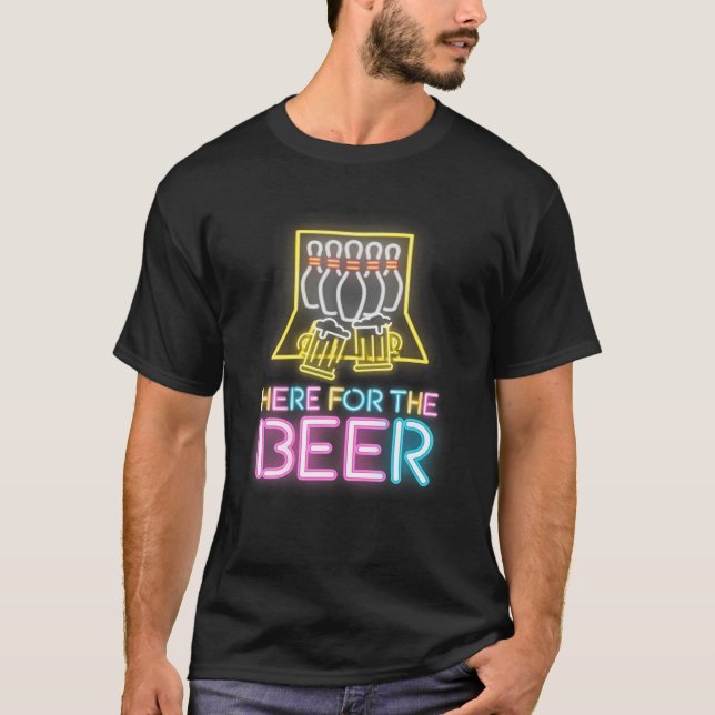 Hier für das Bier Bowling Team T-Shirt (Vorderseite)