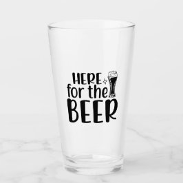 Hier für das Bier! Glas