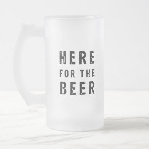 Hier für das Bier Mattglas Bierglas