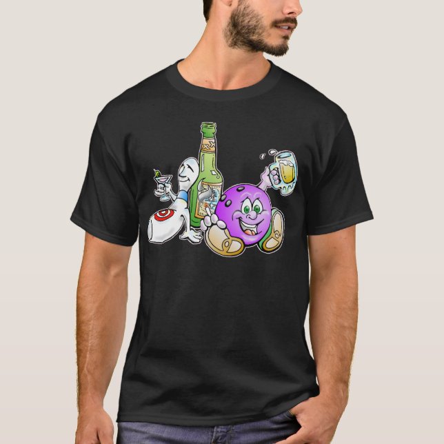 Hier für das Bier! T-Shirt (Vorderseite)