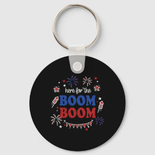 Hier für das Boom Boom 4. Juli-Feuerwerk Indep Schlüsselanhänger
