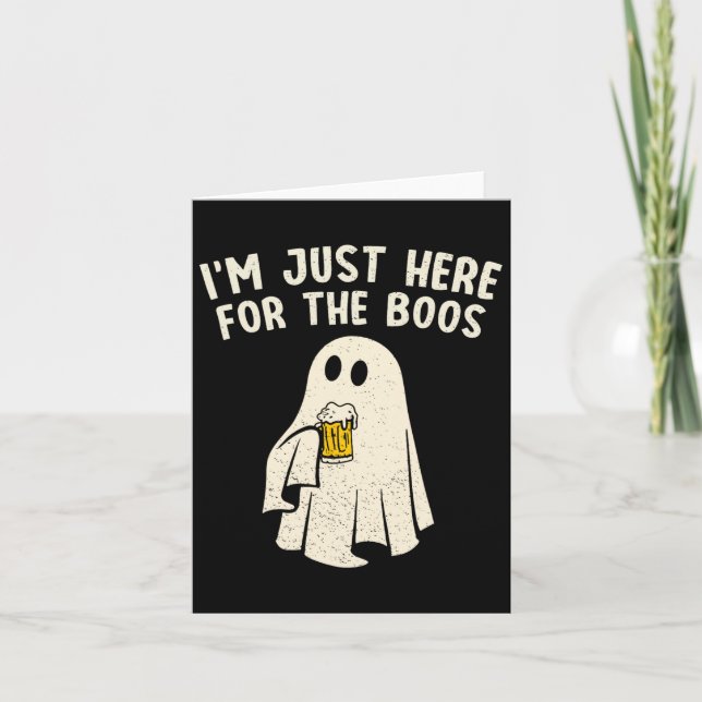 Hier für das Boos Funny Ghost Halloween Getränk Karte (Vorderseite)