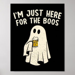 Hier für das Boos Funny Ghost Halloween Getränk Poster