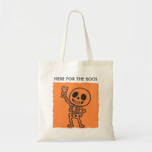 Hier für das Buh lustiges Skelett Halloween Canvas Tragetasche
