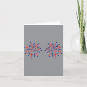 Hier für das Feuerwerk 4. Juli Paar passend Karte