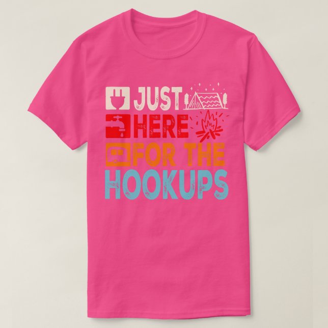 Hier für das Hookups Camping Funny Team T-Shirt (Design vorne)